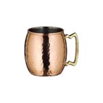 TAZA MOSCÙ MARTILLADO BAÑO DE COBRE 16 OZ.  -